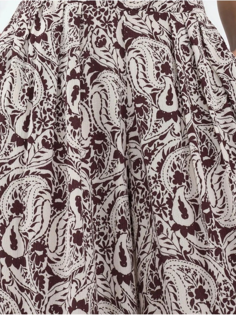 Pantaloni a gamba ampia con stampa paisley busem Multicolore - Kiabi