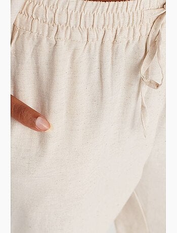 Pantaloni a gamba ampia con vita con coulisse dilvin