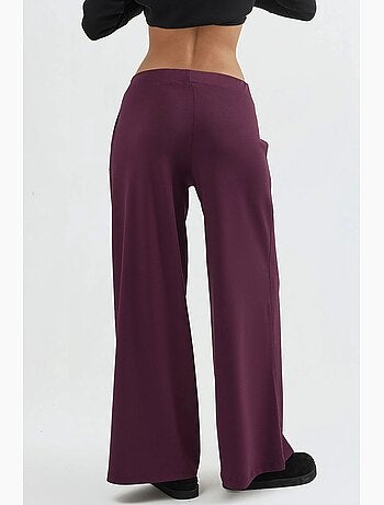Pantaloni a gamba ampia con vita elasticizzata busem