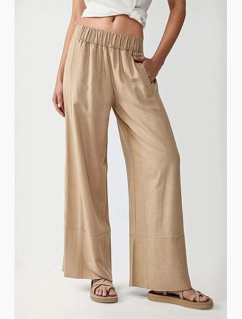 Pantaloni a gamba ampia con vita elasticizzata hiccup
