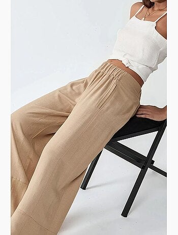 Pantaloni a gamba ampia con vita elasticizzata hiccup