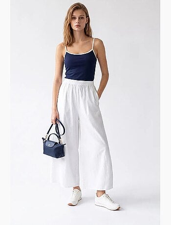 Pantaloni a gamba ampia in tencel alla caviglia mixray