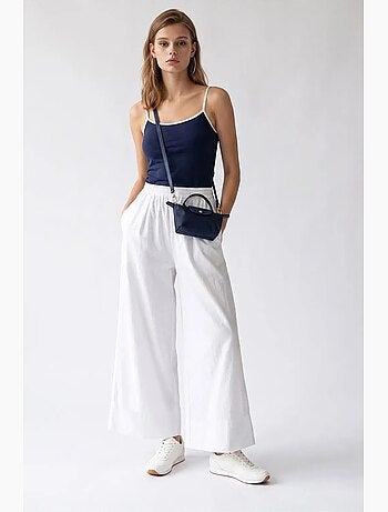 Pantaloni a gamba ampia in tencel alla caviglia mixray