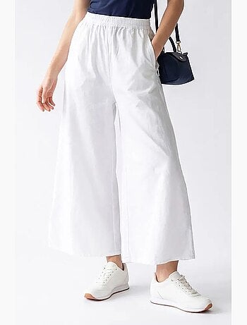 Pantaloni a gamba ampia in tencel alla caviglia mixray