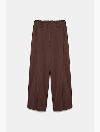 Pantaloni a gamba ampia plissettati dilvin