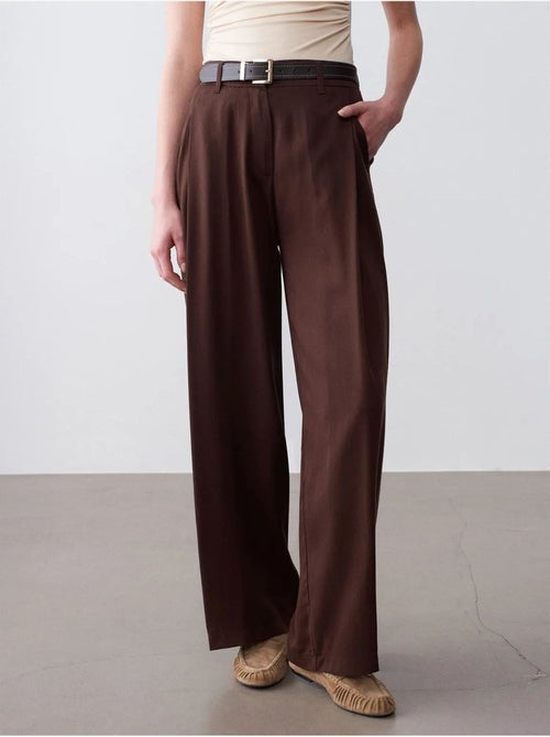 Pantaloni a gamba ampia plissettati - Kiabi Pantaloni a gamba ampia plissettati - Kiabi