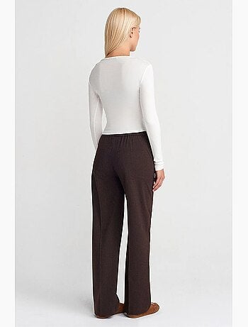Pantaloni a gamba ampia pull-on dilvin