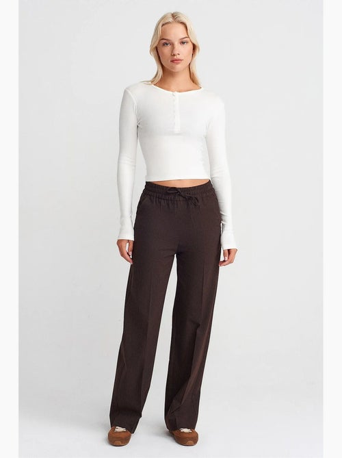 Pantaloni a gamba ampia pull-on dilvin - Kiabi Pantaloni a gamba ampia pull-on dilvin - Kiabi