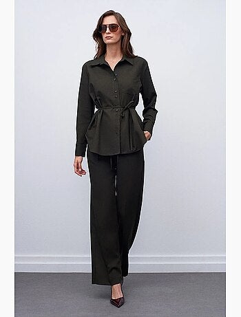 Pantaloni a gamba ampia pull-on dilvin