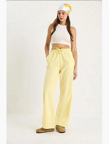 Pantaloni a gamba ampia relaxed fit con coulisse lucci