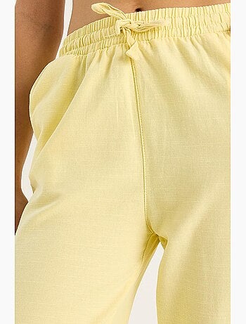 Pantaloni a gamba ampia relaxed fit con coulisse lucci