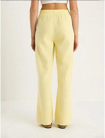 Pantaloni a gamba ampia relaxed fit con coulisse lucci