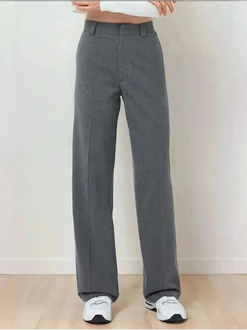 Pantaloni a gamba dritta a vita alta hiccup - Kiabi Pantaloni a gamba dritta a vita alta hiccup - Kiabi