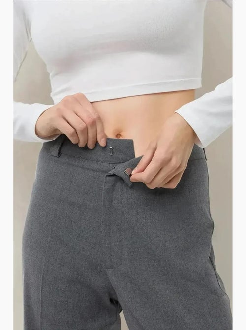 Pantaloni a gamba dritta a vita alta hiccup - Kiabi Pantaloni a gamba dritta a vita alta hiccup - Kiabi