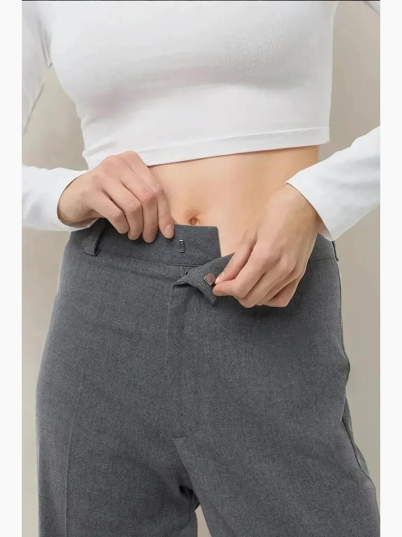 Pantaloni a gamba dritta a vita alta hiccup Grigio - Kiabi