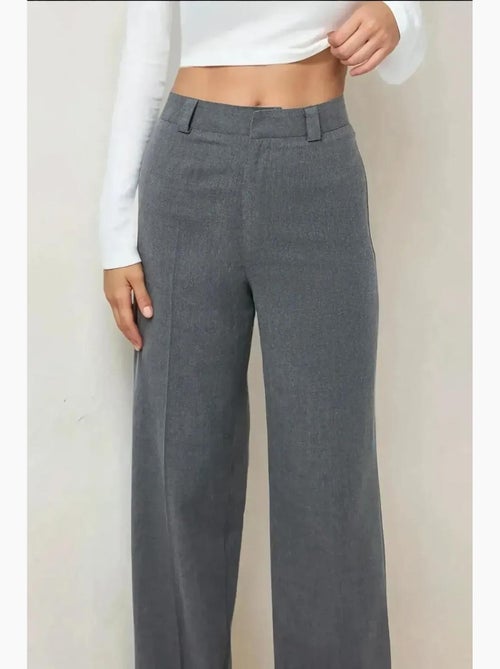Pantaloni a gamba dritta a vita alta hiccup - Kiabi Pantaloni a gamba dritta a vita alta hiccup - Kiabi