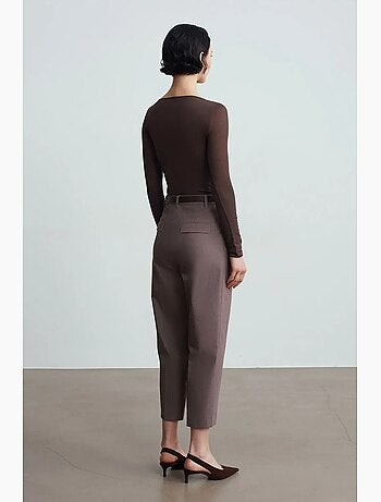 Pantaloni a gamba dritta con cintura dilvin