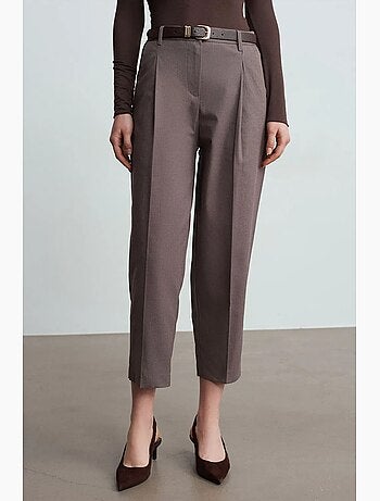 Pantaloni a gamba dritta con cintura dilvin