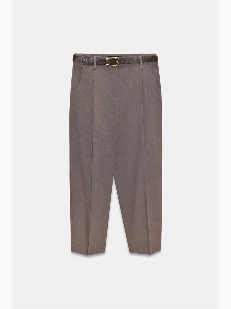 Pantaloni a gamba dritta con cintura dilvin Grigio nero - Kiabi