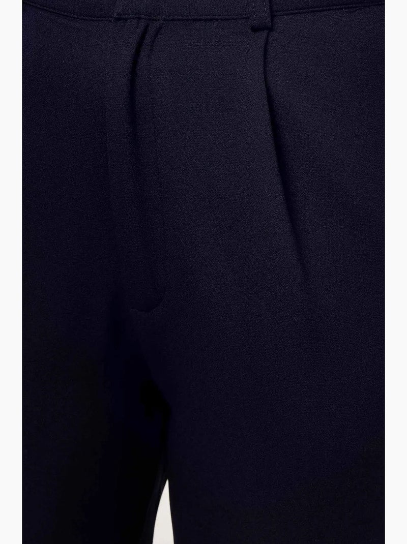 Pantaloni a gamba dritta con pieghe a vita alta hiccup Blu - Kiabi