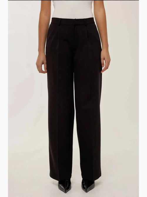 Pantaloni a gamba dritta con pieghe hiccup - Kiabi
