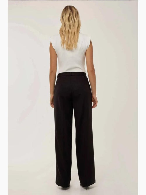 Pantaloni a gamba dritta con pieghe hiccup - Kiabi