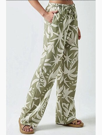 Pantaloni a gamba dritta con stampa floreale hiccup