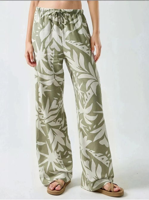 Pantaloni a gamba dritta con stampa floreale hiccup - Kiabi Pantaloni a gamba dritta con stampa floreale hiccup - Kiabi