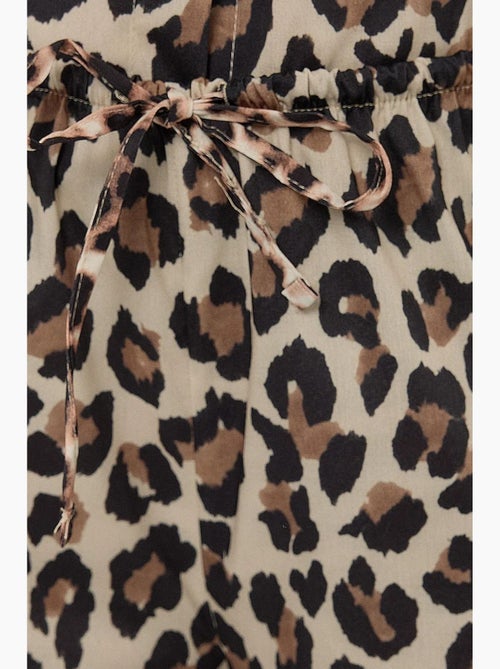 Pantaloni a gamba dritta con stampa leopardata hiccup - Kiabi Pantaloni a gamba dritta con stampa leopardata hiccup - Kiabi