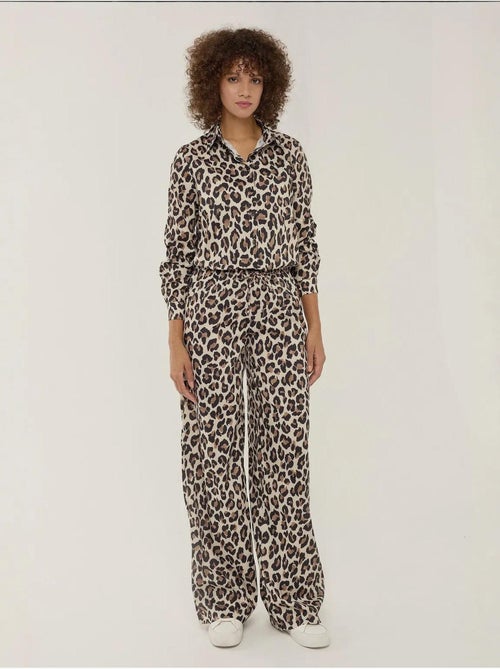 Pantaloni a gamba dritta con stampa leopardata - Kiabi Pantaloni a gamba dritta con stampa leopardata - Kiabi