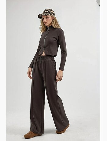 Pantaloni a gamba dritta con vita elasticizzata busem