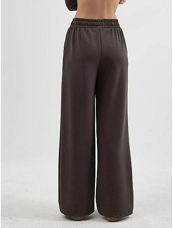 Pantaloni a gamba dritta con vita elasticizzata busem