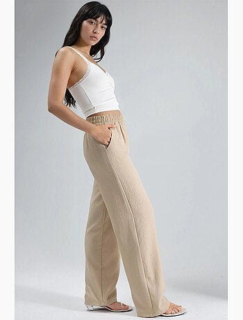 Pantaloni a gamba dritta con vita elasticizzata hiccup