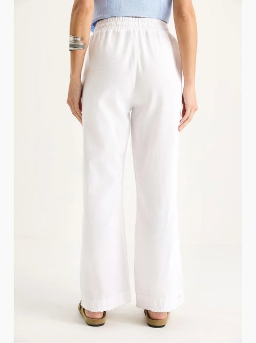 Pantaloni a gamba dritta con vita elasticizzata lucci - Kiabi Pantaloni a gamba dritta con vita elasticizzata lucci - Kiabi