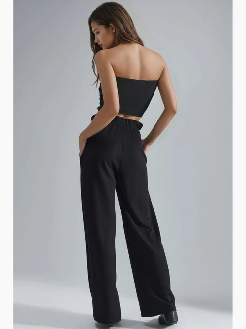 Pantaloni a gamba dritta con vita elasticizzata modal touch, hiccup - Kiabi Pantaloni a gamba dritta con vita elasticizzata modal touch, hiccup - Kiabi