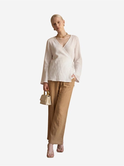 Pantaloni a gamba dritta con vita elasticizzata my fashion - Kiabi Pantaloni a gamba dritta con vita elasticizzata my fashion - Kiabi