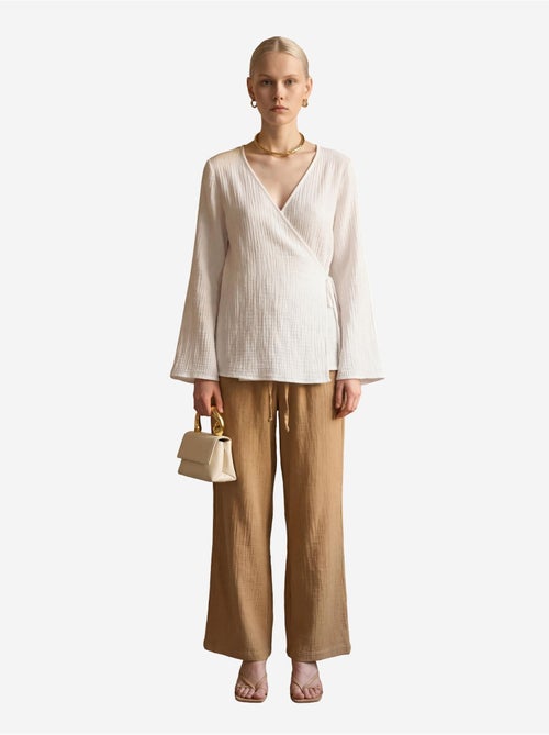 Pantaloni a gamba dritta con vita elasticizzata my fashion - Kiabi Pantaloni a gamba dritta con vita elasticizzata my fashion - Kiabi