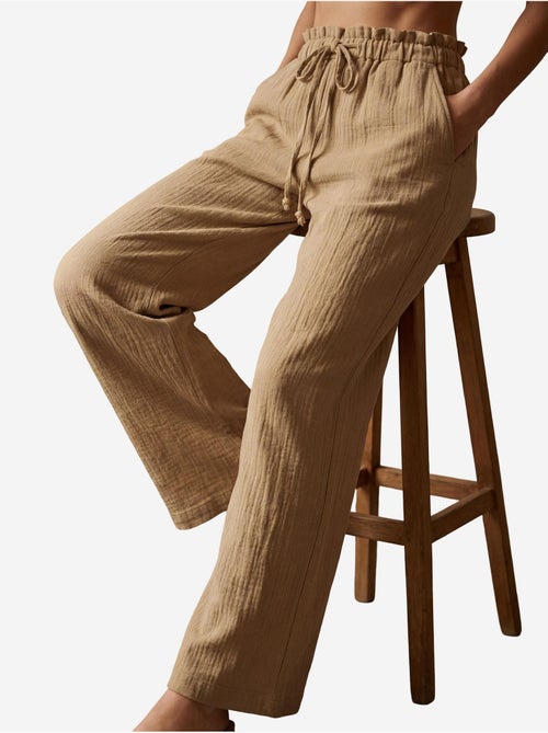 Pantaloni a gamba dritta con vita elasticizzata my fashion - Kiabi Pantaloni a gamba dritta con vita elasticizzata my fashion - Kiabi