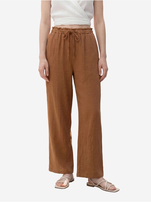 Pantaloni a gamba dritta con vita elasticizzata my fashion - Kiabi Pantaloni a gamba dritta con vita elasticizzata my fashion - Kiabi
