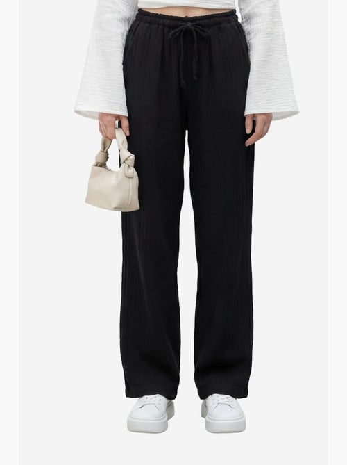 Pantaloni a gamba dritta con vita elasticizzata my fashion - Kiabi Pantaloni a gamba dritta con vita elasticizzata my fashion - Kiabi