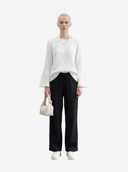 Pantaloni a gamba dritta con vita elasticizzata my fashion - Kiabi Pantaloni a gamba dritta con vita elasticizzata my fashion - Kiabi
