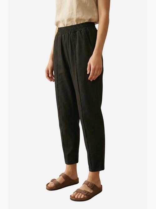 Pantaloni a gamba dritta con vita elasticizzata my fashion - Kiabi Pantaloni a gamba dritta con vita elasticizzata my fashion - Kiabi