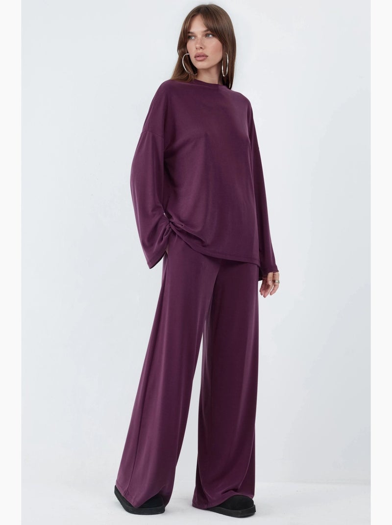 Pantaloni a gamba dritta da infilare busem Viola - Kiabi