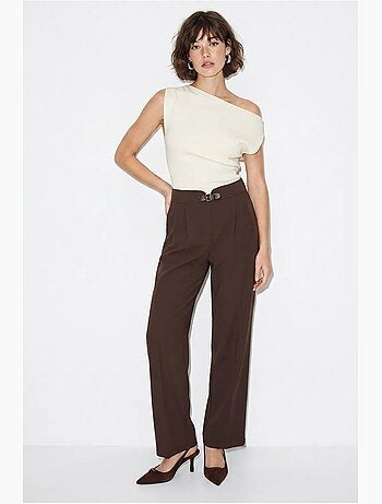 Pantaloni a gamba dritta lucci