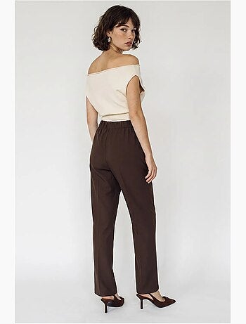 Pantaloni a gamba dritta lucci