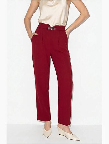 Pantaloni a gamba dritta lucci