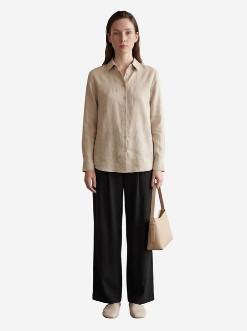 Pantaloni a gamba larga a pieghe a vita alta my fashion - Kiabi Pantaloni a gamba larga a pieghe a vita alta my fashion - Kiabi