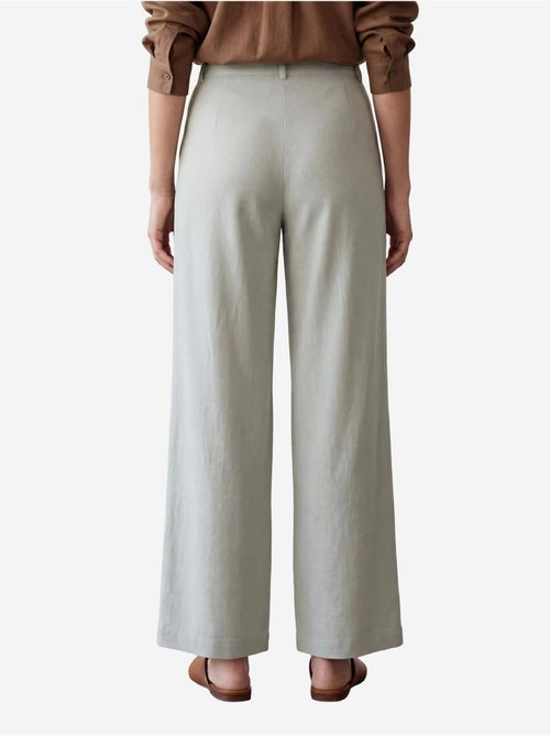 Pantaloni a gamba larga a pieghe a vita alta my fashion - Kiabi