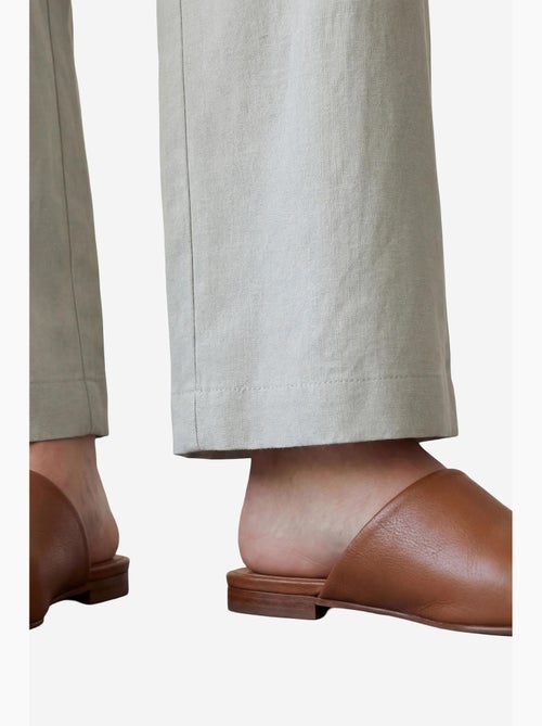 Pantaloni a gamba larga a pieghe a vita alta my fashion - Kiabi