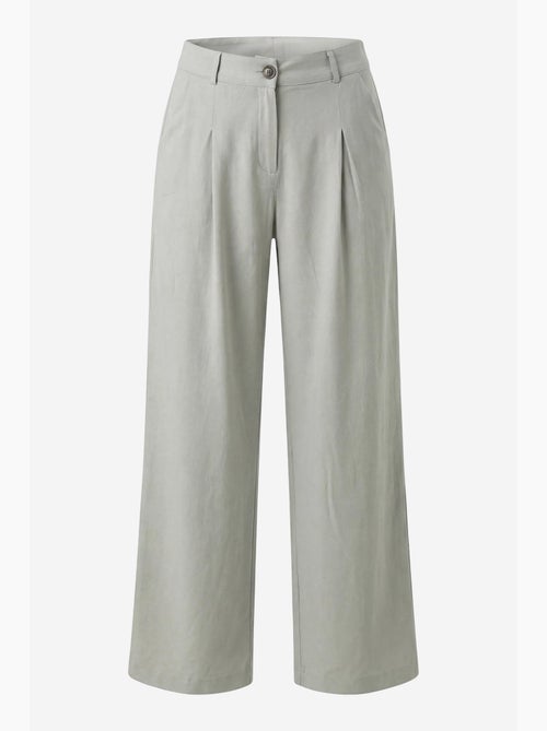 Pantaloni a gamba larga a pieghe a vita alta my fashion - Kiabi